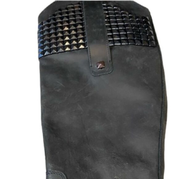 Steve Madden Black Studded Boots - Picture 4 of 8